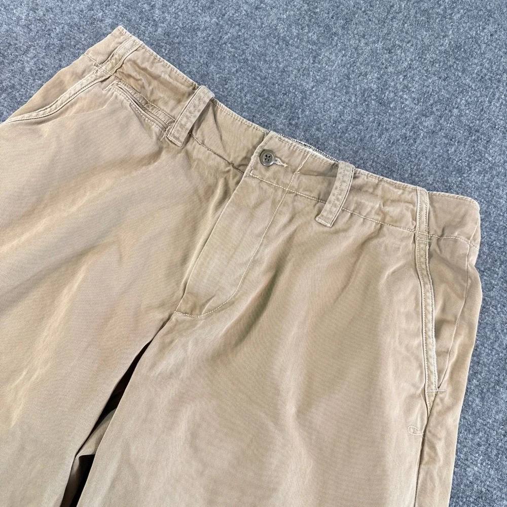 Polo Ralph Lauren Mens Tan Khaki Chino Shorts 33 Cotton Twill Casual Classic